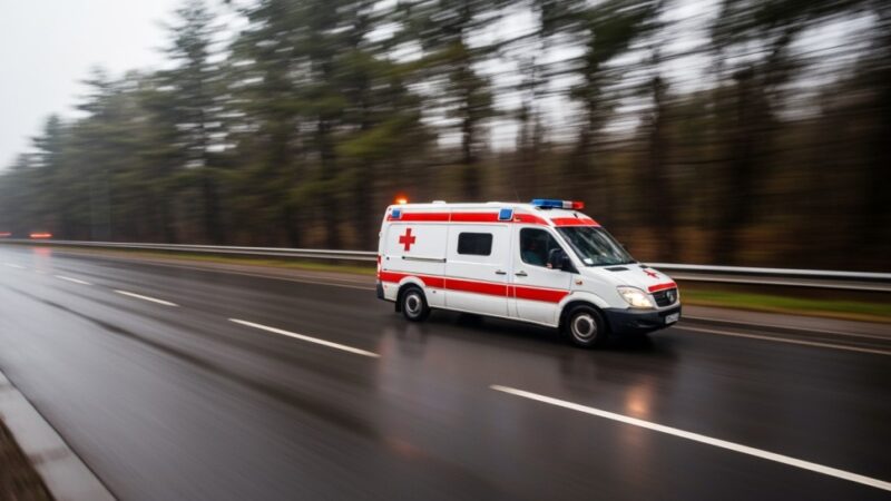 Pieszy potrącony w Strzegowie, 67-latek w szpitalu po wypadku z nissanem