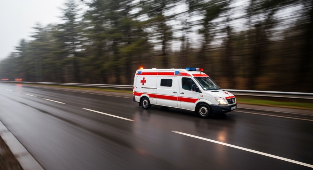 Pieszy potrącony w Strzegowie, 67-latek w szpitalu po wypadku z nissanem