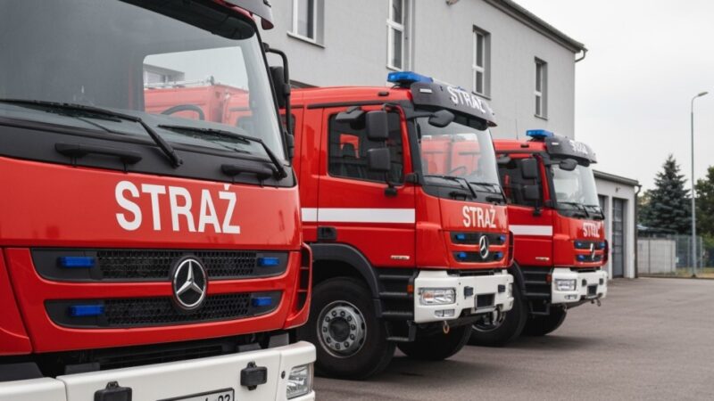 Pożar Mazdy na DK7: służby w akcji, ruch utrudniony