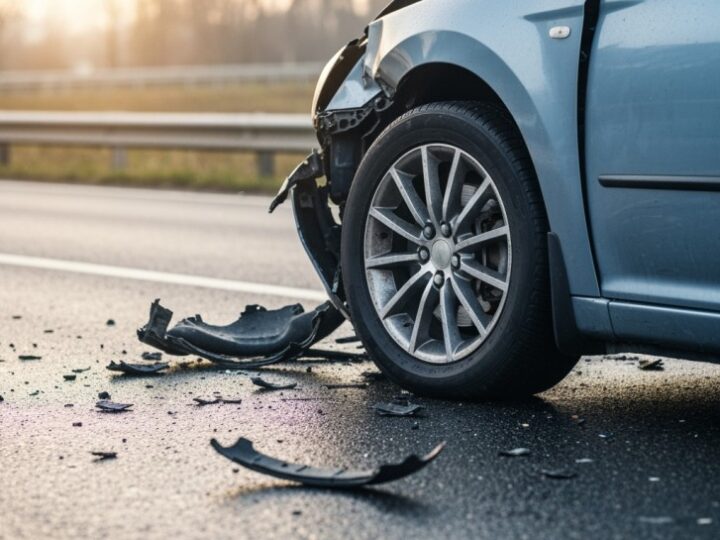 Wypadek na śliskiej drodze: kierowcy w szpitalu po zderzeniu w okolicach Wojnówki