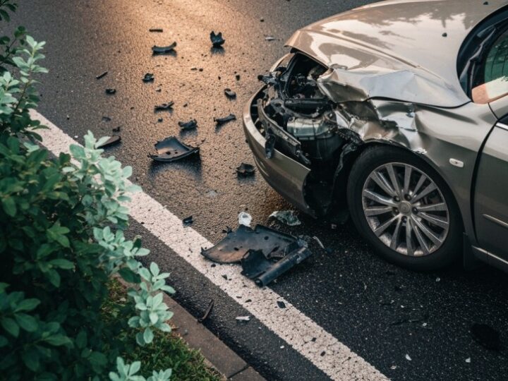 Kierująca bez uprawnień rozbija Volkswagena o drzewo na DW 615