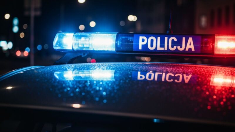 Zgasił światło i schował się, ale policja go znalazła