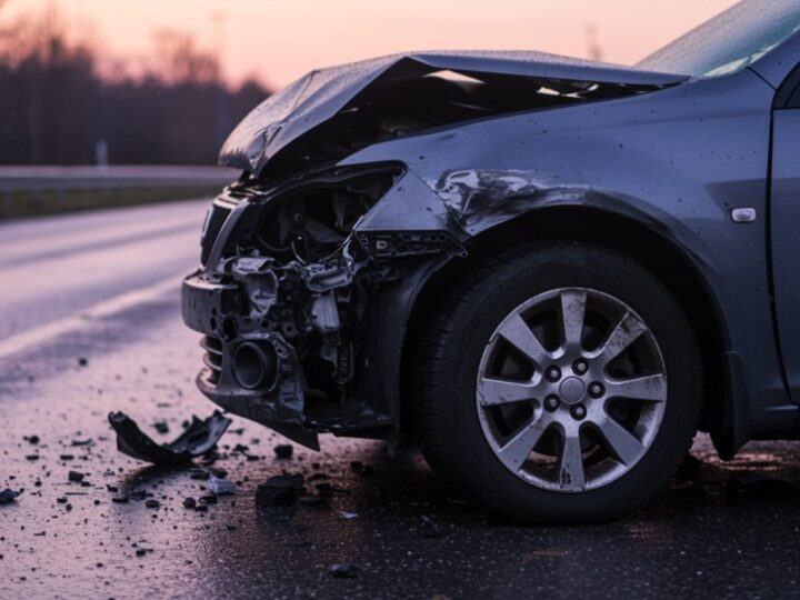 Wypadek na ul. Żwirki w Mławie: 31-latka ranna po zderzeniu z ciężarówką