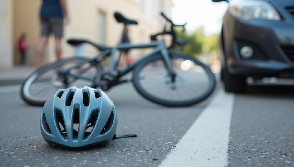 Wypadek 15-letniego rowerzysty na niebezpiecznym torze w lesie